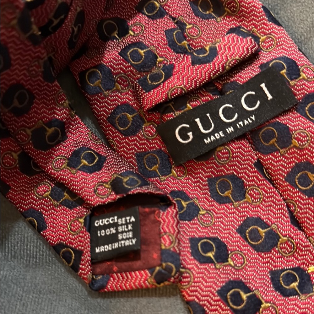 Vintage Gucci Horsebit Tie likely from 1980s-1990s - Picture 4 of 5